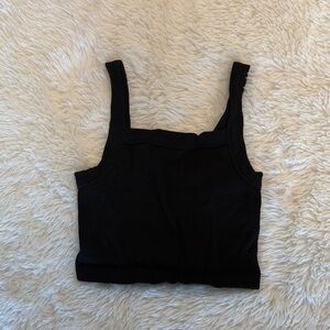 Cotton On Black Crop Top